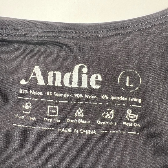 Andie The Catalina One-piece Tankini Swimsuit Black Size Large - Picture 14 of 15